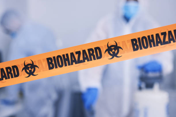 Professional Biohazard Cleanup technician working in Highland, IN